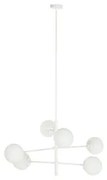 Lampadario DKD Home Decor 96 x 73 x 50 cm Cristallo Metallo Bianco 50 W