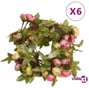 vidaXL Foglie Artificiali di Edera 4 pz Variegata 90 cm