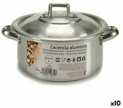 Casseruola con coperchio Ø 14 cm Argentato Alluminio 1 L (10 Unità)