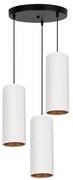 Lampadario a cavo AVALO 3xE27/60W/230V Ø35 cm bianco/rame
