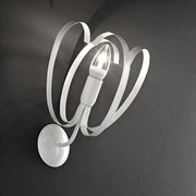 Applique moderno FIOCCO bianco 1X E27 LUMICOM