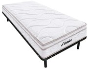 Set rete con doghe + materasso in schiuma, 3 zone a memory foam WOLKENTANZ - YSMÉE - 90 x 200 cm