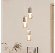 Eglo 95523 - Lampadario SILVARES 3xE27/60W/230V