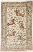 Ghom Tappeto 100 x 150 (Iran) Annodato A Mano