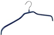 Set di 4 appendiabiti antiscivolo blu e supporti Hanger Slim - Wenko