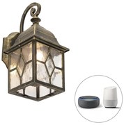 Lampada da parete esterna intelligente romantica in bronzo con Wi-Fi A60 - London