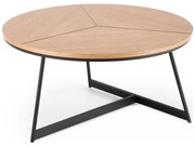 Tavolino KARIDA 41x80 cm beige/nero