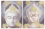 Quadro DKD Home Decor Buddha 60 x 3 x 80 cm Orientale (2 Unità)