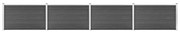 Set Pannelli Di Recinzione İn Wpc 699x105 Cm Nero /