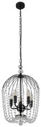 Searchlight 30216-5BK - Lampadario a sospensione con catena SHOWER 5xE14/60W/230V nero