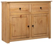 Credenza 93x40x80 cm in legno massello di pino panama range