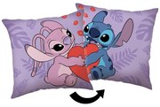 Cuscino per bambini in vello 40x40 cm Lilo and Stitch "Kiss" – Jerry Fabrics