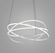 Atia s/g - lampadario a sospensione bianco a led d.100cm 3000k 9500...