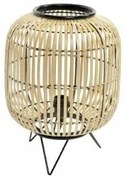 Lampada da tavolo DKD Home Decor Nero Metallo Marrone Bambù (30 x 30 x 40.5 cm)