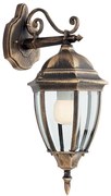 Redo 9605 - Applique da esterno SEVILLA 1xE27/42W/230V IP44 oro/patina