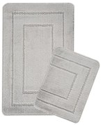 Set di tappetini per il bagno grigio chiaro 2 pz 50x80 cm Cerceve – Foutastic