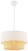 Lampadario a sospensione su cavo ECHO 1xE27/60W/230V crema/beige
