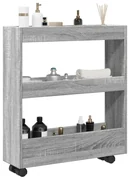 Carrello Stretto A 3 Livelli Grigio Sonoma İn Truciolato /