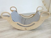 Cuscinetto per Altalena Montessori 6in1 smile con elastan - grigio