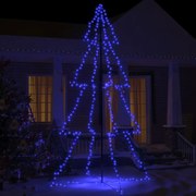 Albero di Natale a Cono con LED per Interni Esterni, Albero di Natale a Cono 360 LED per Interni Esterni 143x250 cm