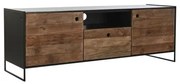 Mobile TV DKD Home Decor 144,5 x 40 x 51 cm Nero Arancio Legno Riciclato Pino