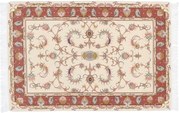 Tabriz Tappeto 110x160 Rosa (Iran) Annodato A Mano