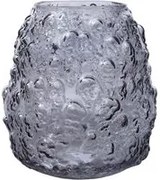 Vaso arredo vetro 21 cm grigio