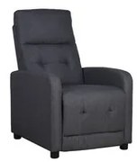 Poltrona Recliner Rey Tessuto Grigio 43
