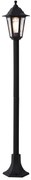 Lampione da esterno classico nero 122 cm IP44 - New Haven martellato