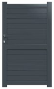 Cancelletto GARDENGATE Lima grigio in alluminio H 180.6 x L 100 cm