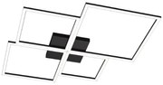 Four squares applique-plafoniera 90 cm. nero 1162-90-ne