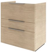 Mobile da bagno sotto lavabo SENSEA Neo Frame rovere lucido L 75 x H 84 x P 48 cm 3 cassetti, lavabo non incluso