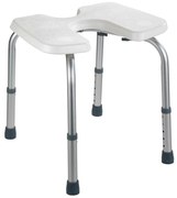 WENKO 206051100-Sgabello SECURA 46x53,5 cm bianco/argento