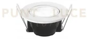 Incasso led glow nero 6w 600lm cct dimm. ip65 8.6x4.7cm inc-glow-r90