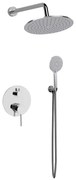 Set Doccia 3 Pezzi Ad Incasso Cromato Lucido Smooth Rubicer