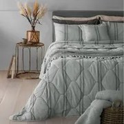 Trapunta matrimoniale grigio righe Eco Dreams