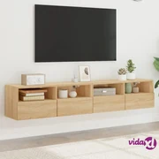 VidaXL Mobile Porta TV Rovere Sonoma 80x35x50 cm in Legno Multistrato