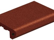 Piastrella da pavimento e rivestimento interno ed esterno Terminale in terracotta opaco rosso 13.5 x 26 cm Sp. 11 mm traffico medio (pei 2/5)