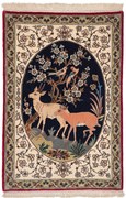 Isfahan Tappeto 110 x 70 (Iran) Annodato A Mano