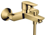 Rubinetto per vasca getto laminare cristallino Talis E per muro oro HANSGROHE