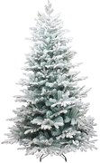 Albero di Natale artificiale innevato Inverness verde H 210 cm x Ø 130 cm