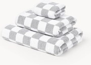 Westwing Crosby Studios, Set di asciugamani in cotone Damier, varie misure