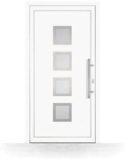 Portoncini in pvc, doppi vetri, bianco, 760 x 1885 mm ou su misura, modello Velletri, configura individualmente