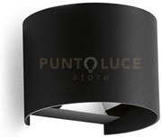 Ges873c- applique in alluminio e vetro colore nero led 3000k 355lm ...