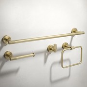 Set accessori da bagno GRID Brush Gold 4 pezzi