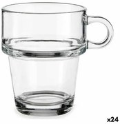 Tazza Impilabile Trasparente Vetro 270 ml (24 Unità)