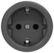 Kliklap - Presa domestica in stile retrò senza cornice SCHUKO 230V/16A antracite