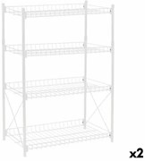 Scaffale Confortime Metallo Bianco 52 x 34 x 86 cm (2 Unità)