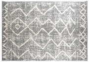 Tappeto berbero con motivi a rilievo grigio e beige 160 x 230 cm PALEO