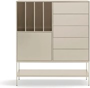 Armadietto color crema 120x140x45 cm Platt – Teulat